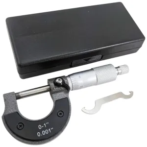 0-1" SAE Utility Micrometer with Storage Case, 0.001 Inch Accuracy