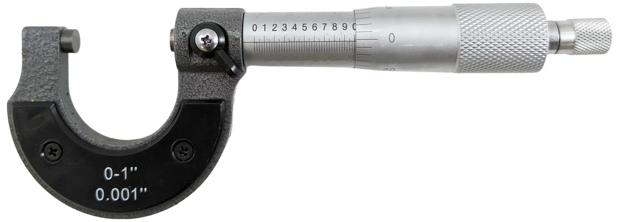 0-1" SAE Utility Micrometer with Storage Case, 0.001 Inch Accuracy