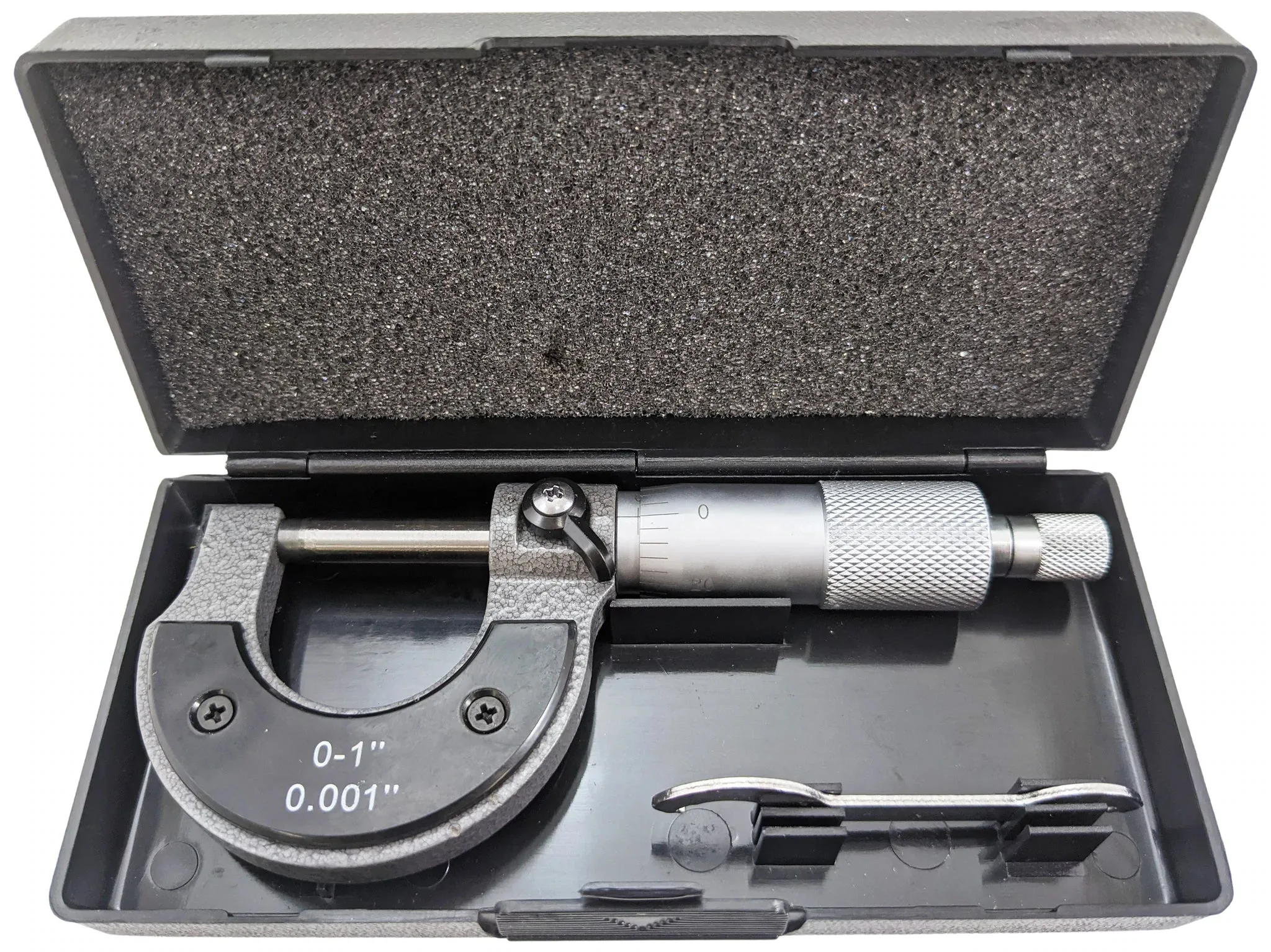 0-1" SAE Utility Micrometer with Storage Case, 0.001 Inch Accuracy