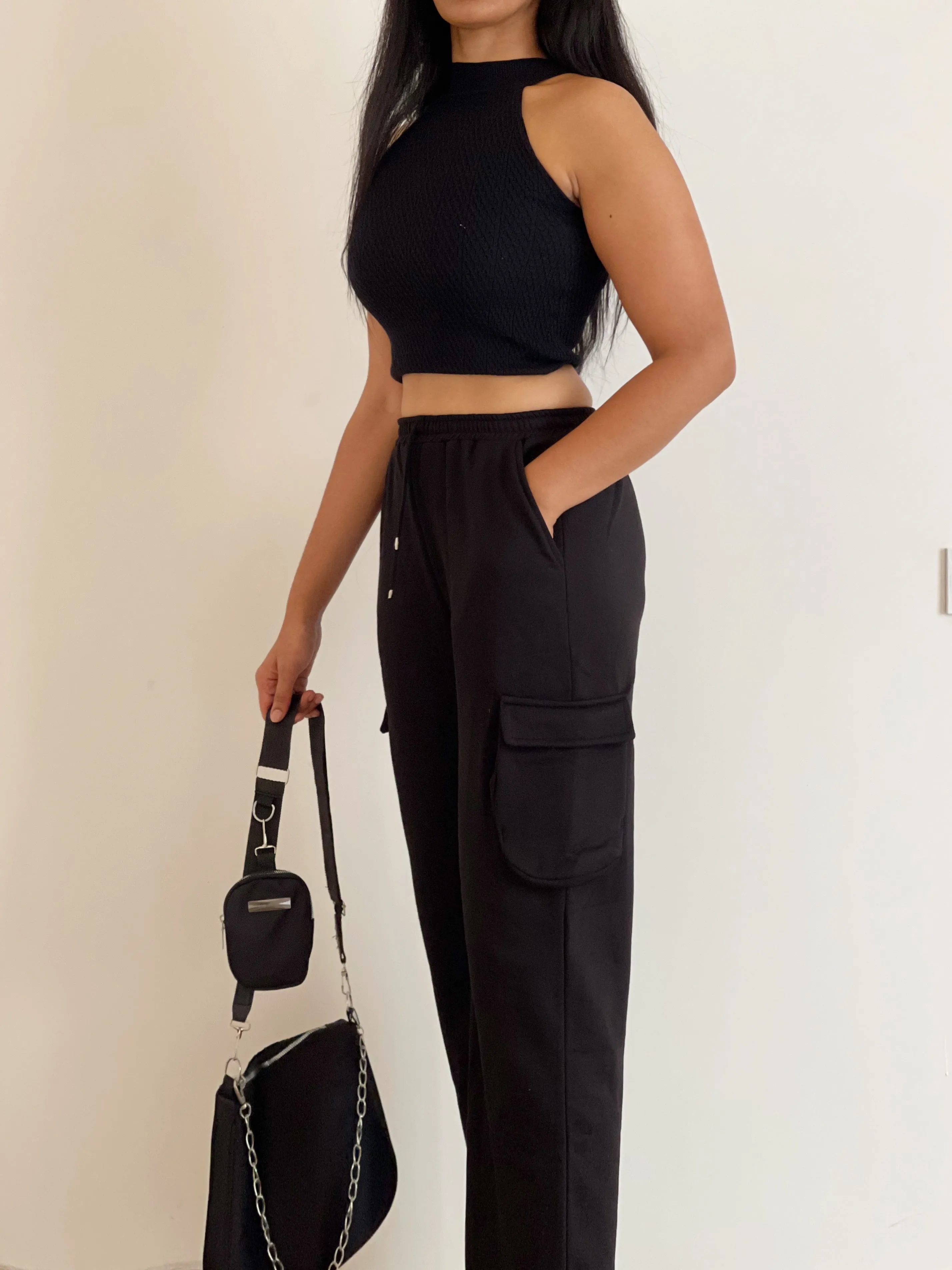 Amelia Black cargo pants