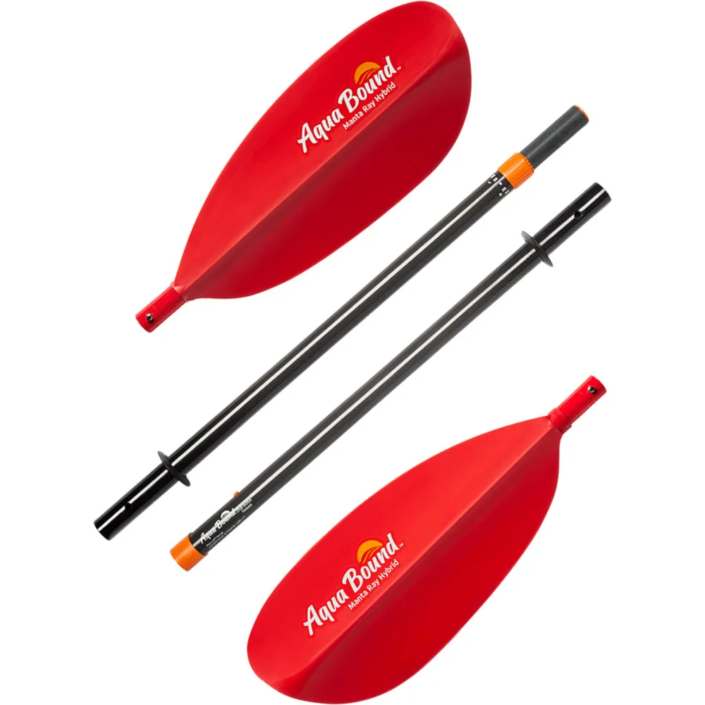 Aqua Bound Manta Ray Hybrid Posi-Lok 4-Piece Kayak Paddle