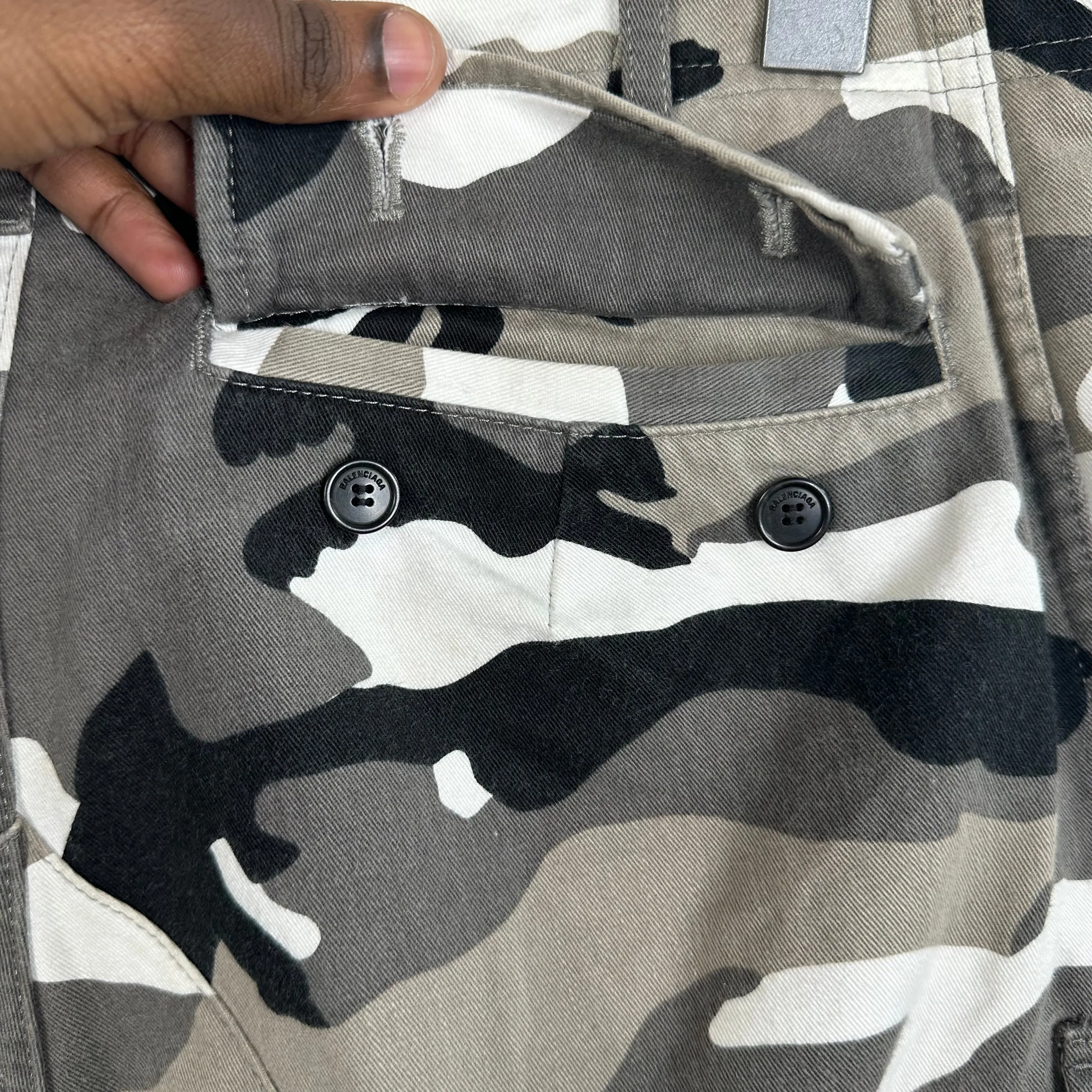 Balenciaga Snow Camo Cargo Pants