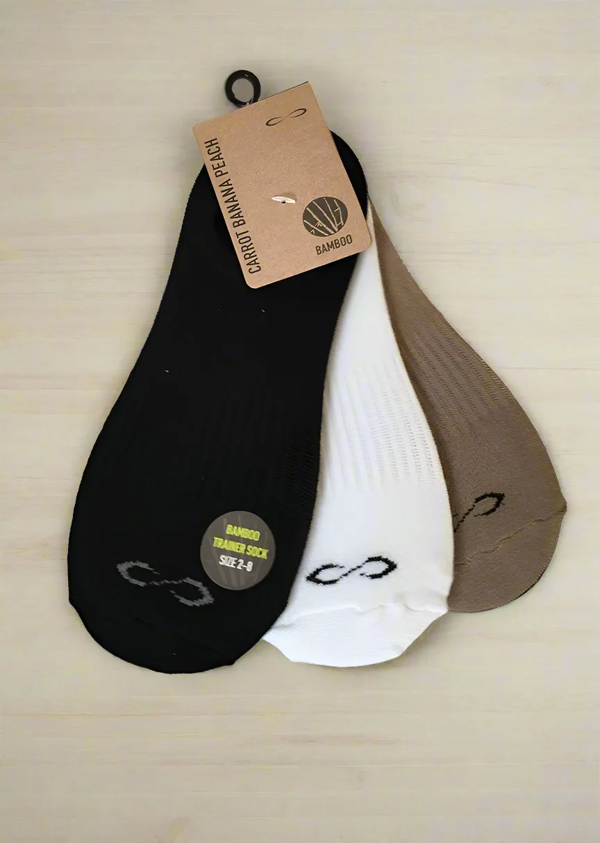 Bamboo Trainer Sock 3 Pack