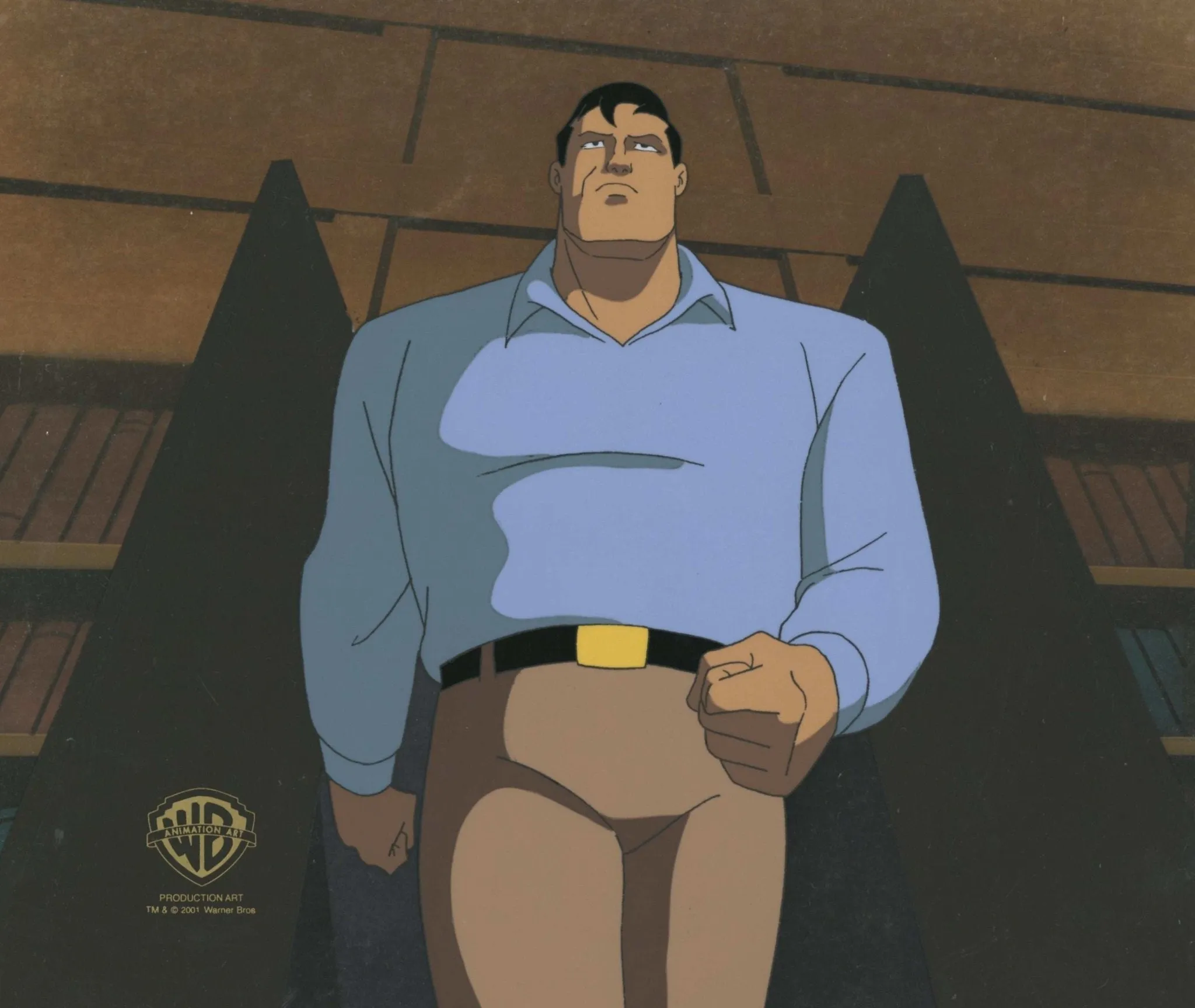 Batman The Animated Series Original Production Cel On Original Background: Bruce Wayne