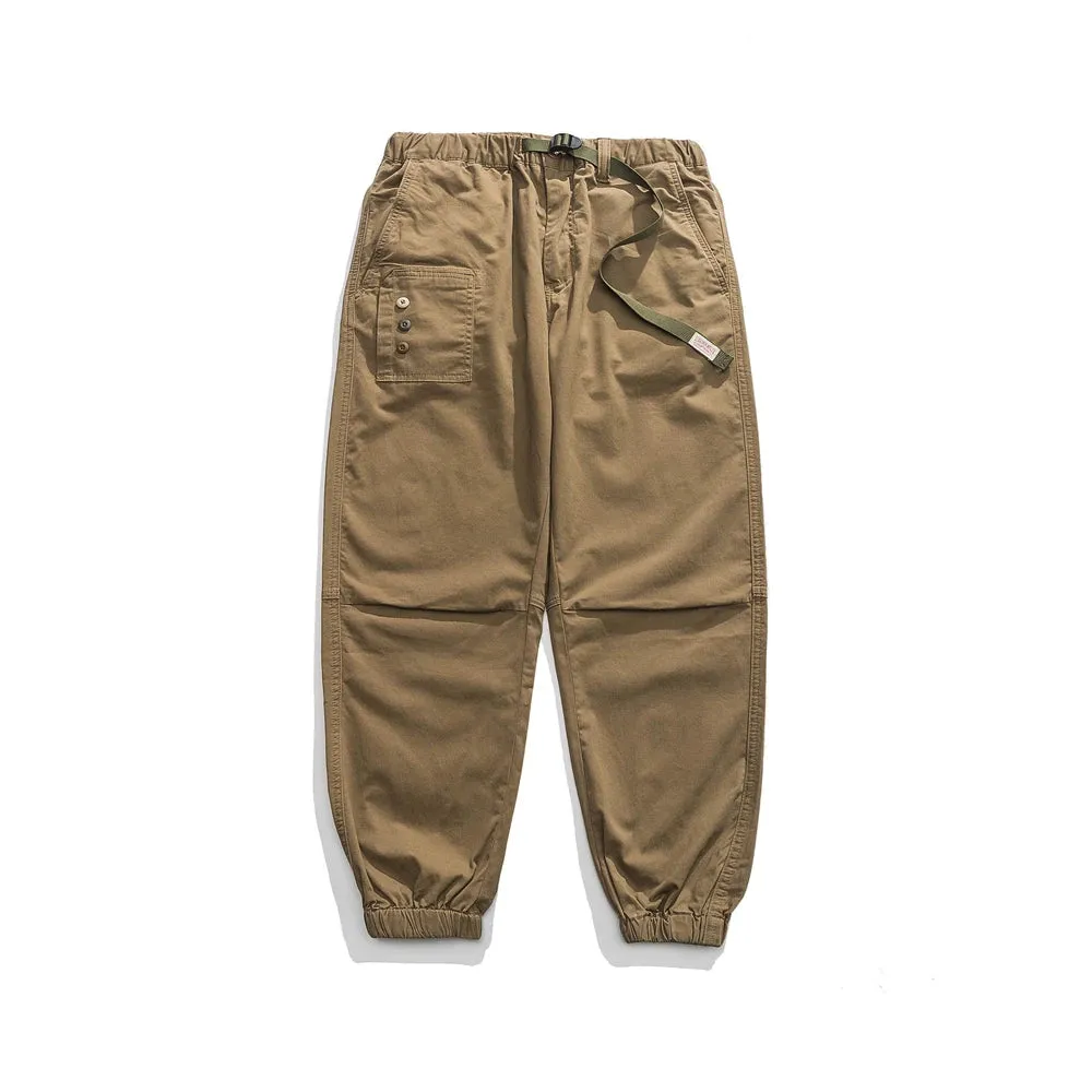 Belted Cuffed Cargo Pants