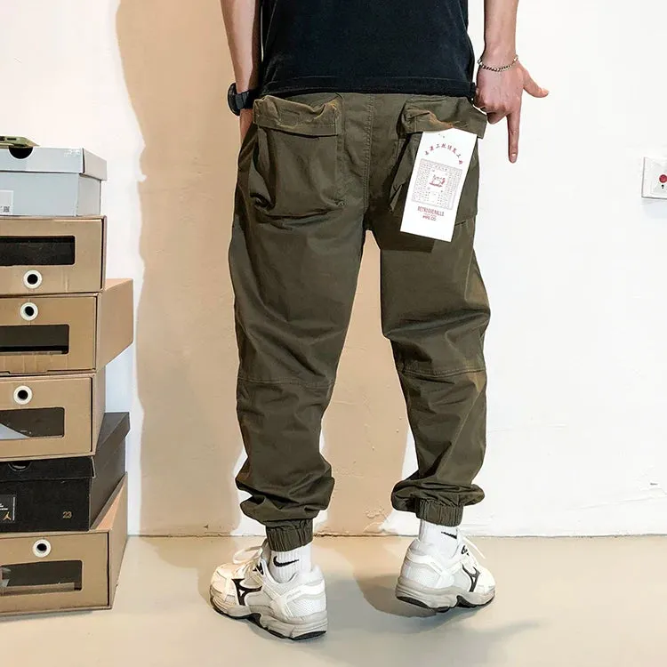 Belted Cuffed Cargo Pants