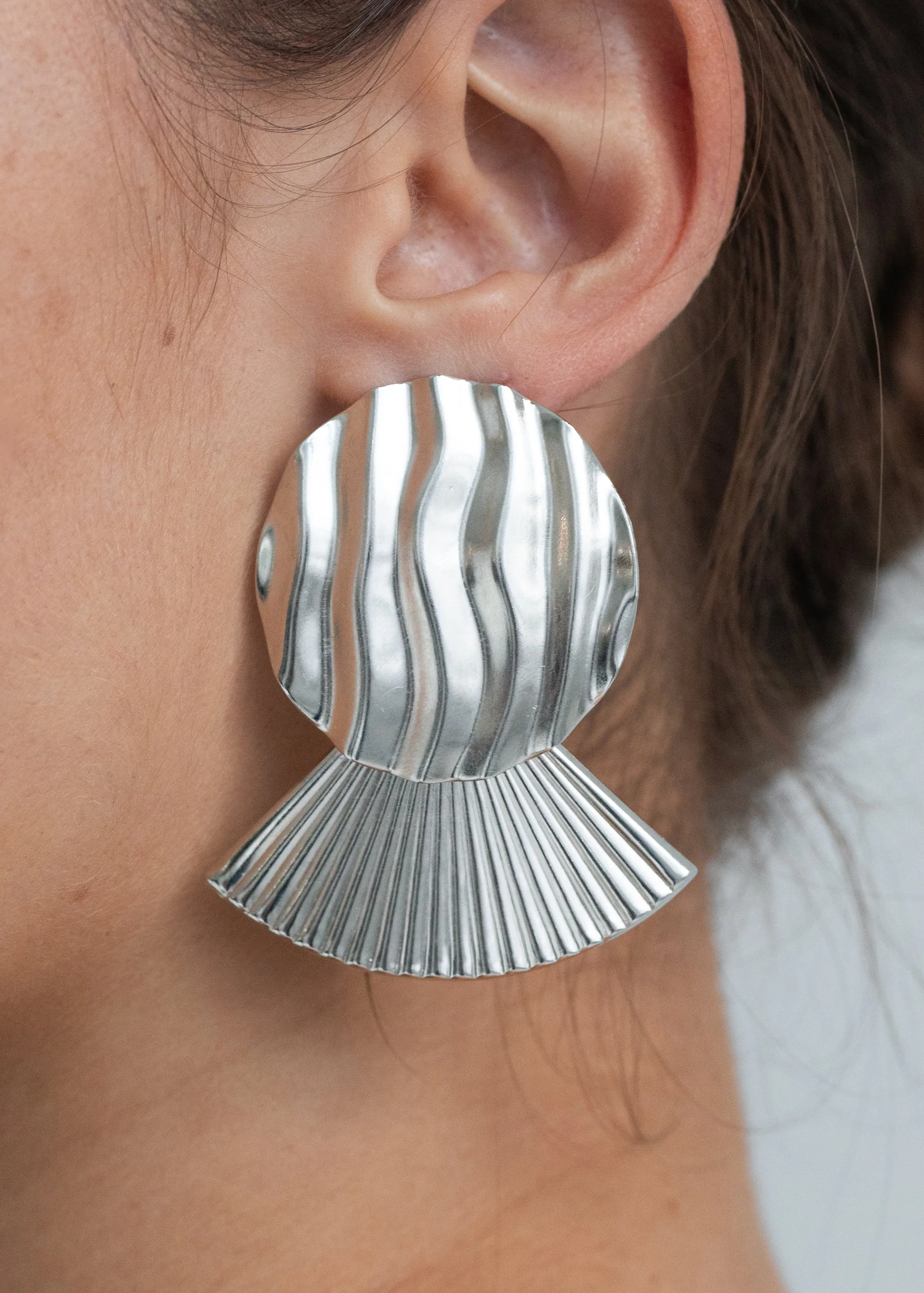 Bruna Earrings -- Silver