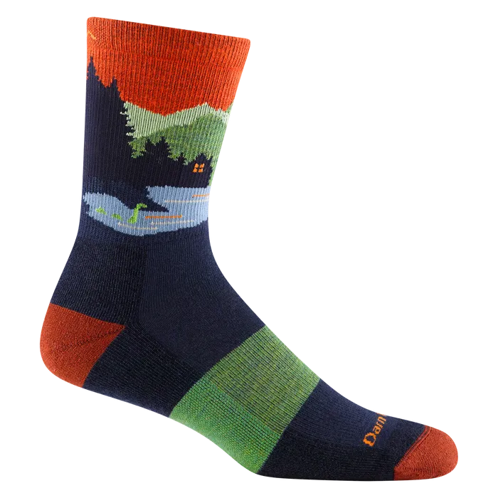 Darn Tough Close Encounters Micro Crew Midweight Hiking Sock (Men's) - Eclipse