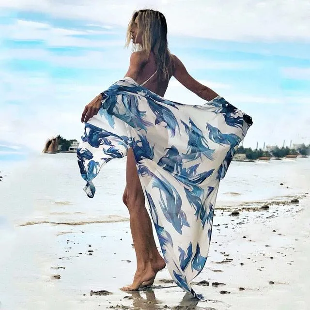 Floral Print Bikini Beach Cover-ups