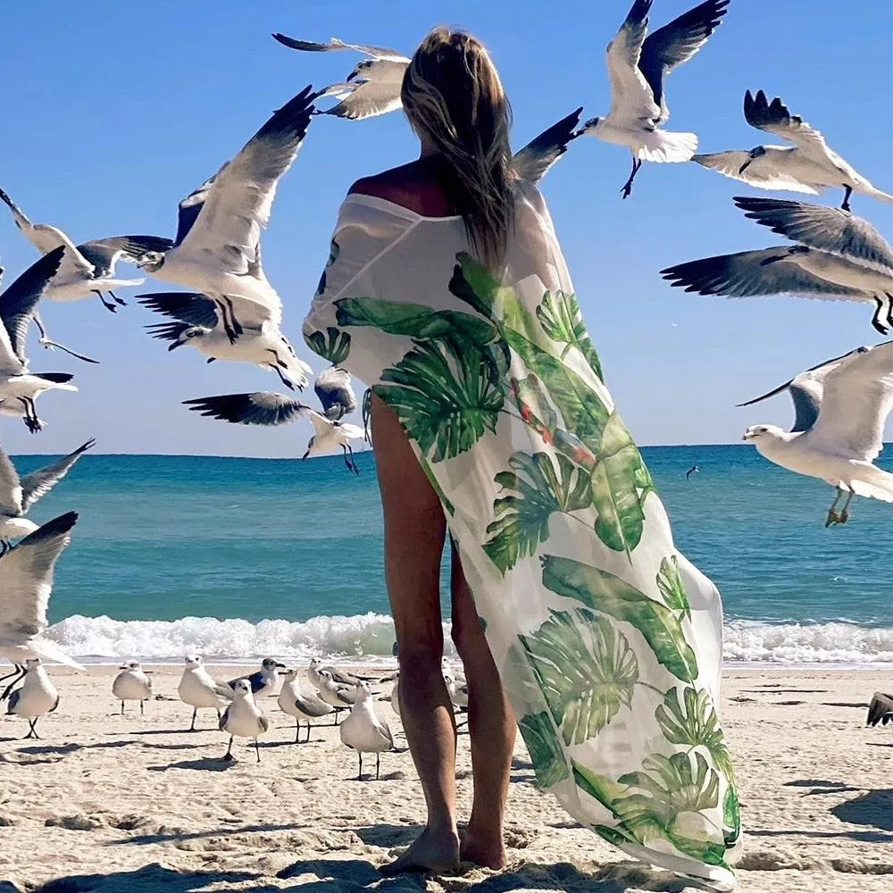 Floral Print Bikini Beach Cover-ups