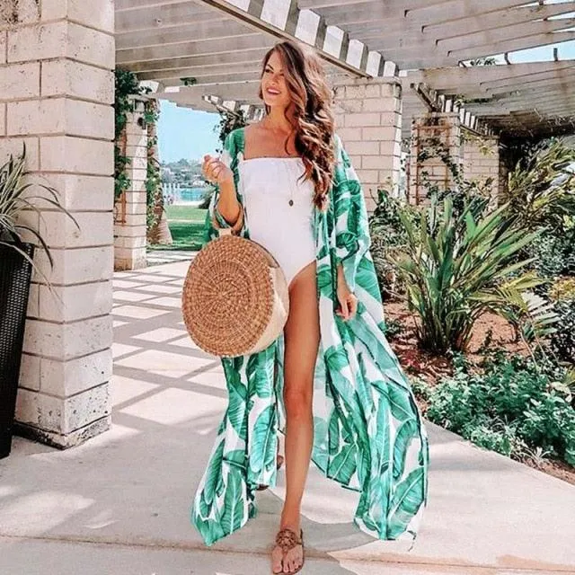 Floral Print Bikini Beach Cover-ups