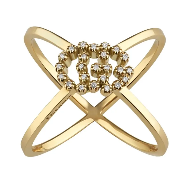 GC GG Running 18ct Yellow Gold Diamond Ring D