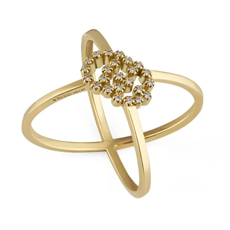 GC GG Running 18ct Yellow Gold Diamond Ring D