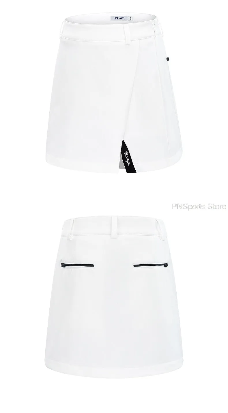 Golf Clothes Ladies Skirt Set Women Sleeveless Slim Top Shirts Pleated Skirts Tennis Badminton Dry Fit Skirt