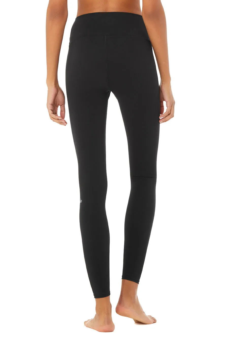 High-Waist Solid Vapor Legging - Black