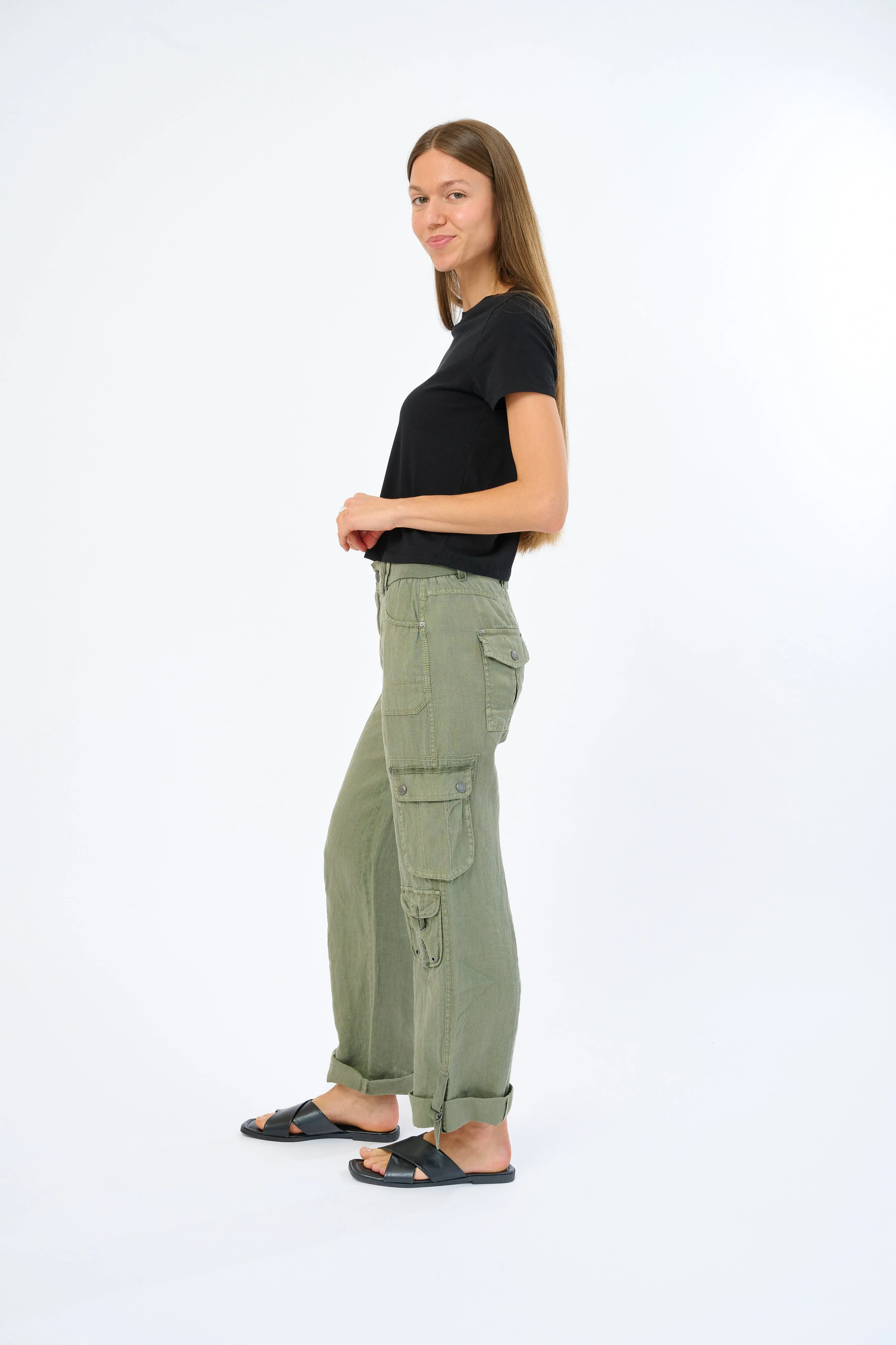 Ivelisse Linen Cargo Pant