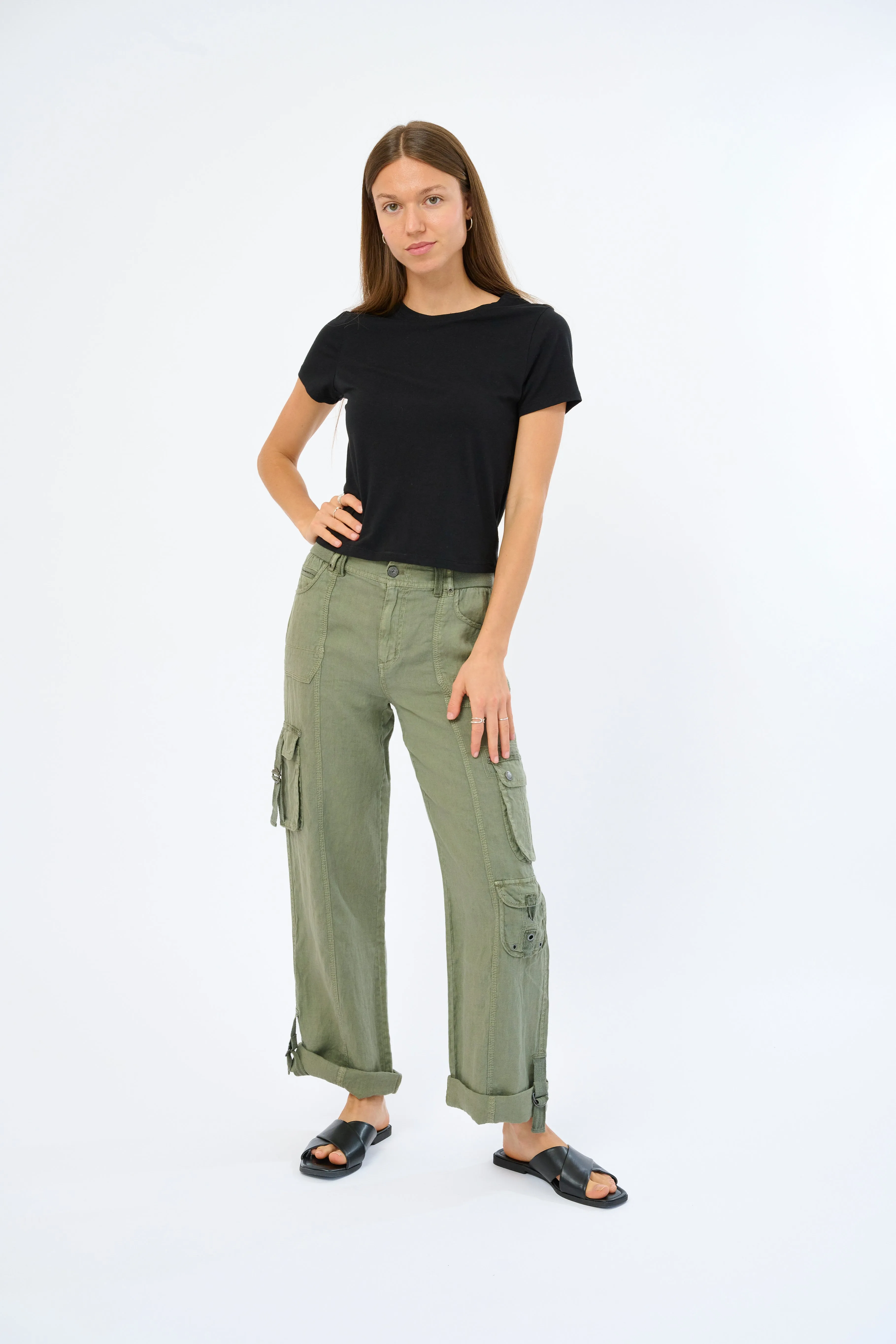 Ivelisse Linen Cargo Pant