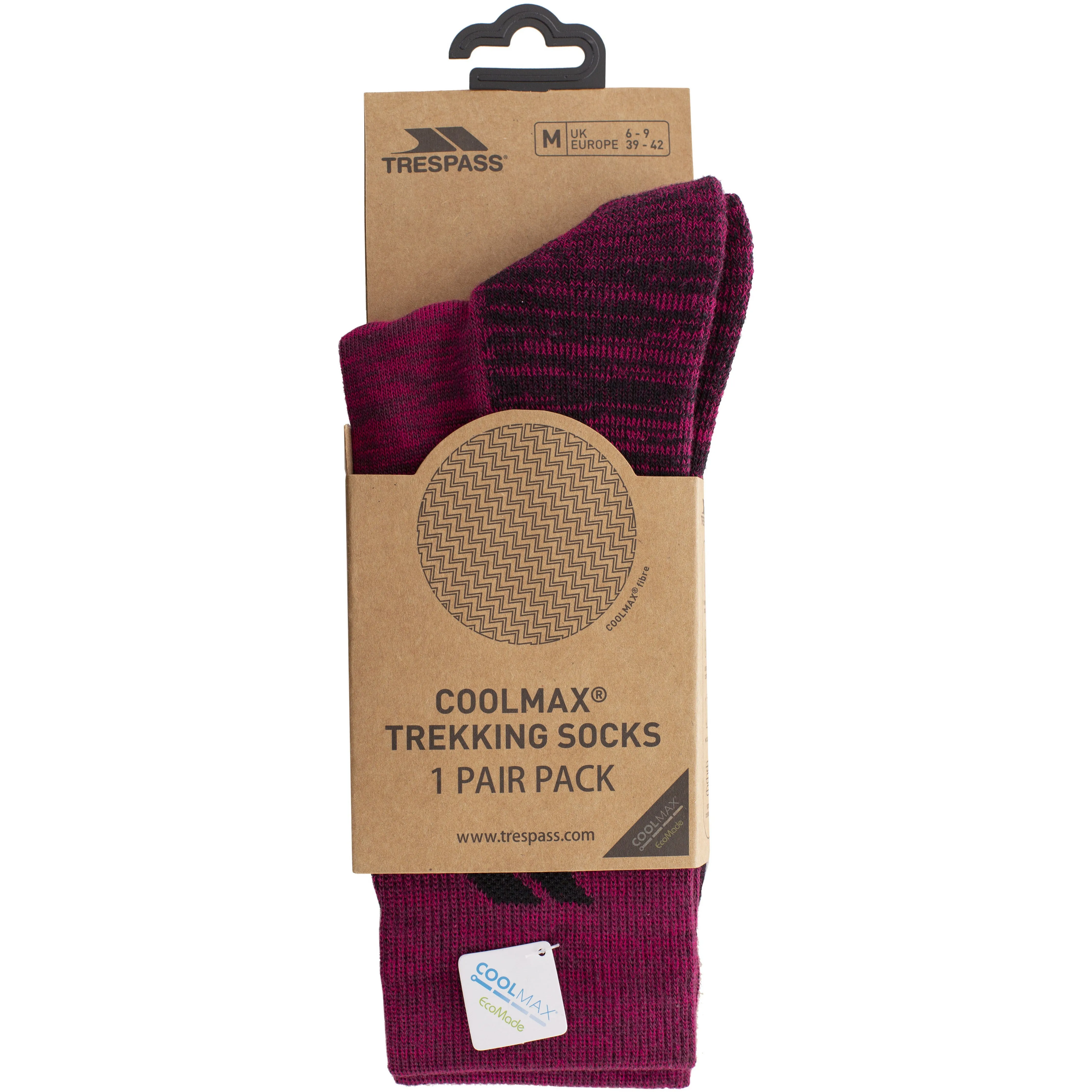 Leader Eco Women's Hiking Socks in Fig Melange