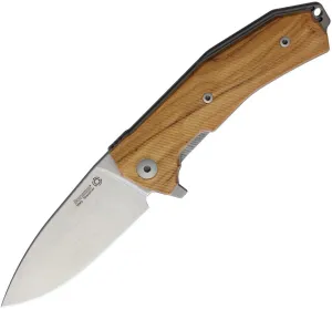 LionSTEEL KUR Linerlock Olive Wood