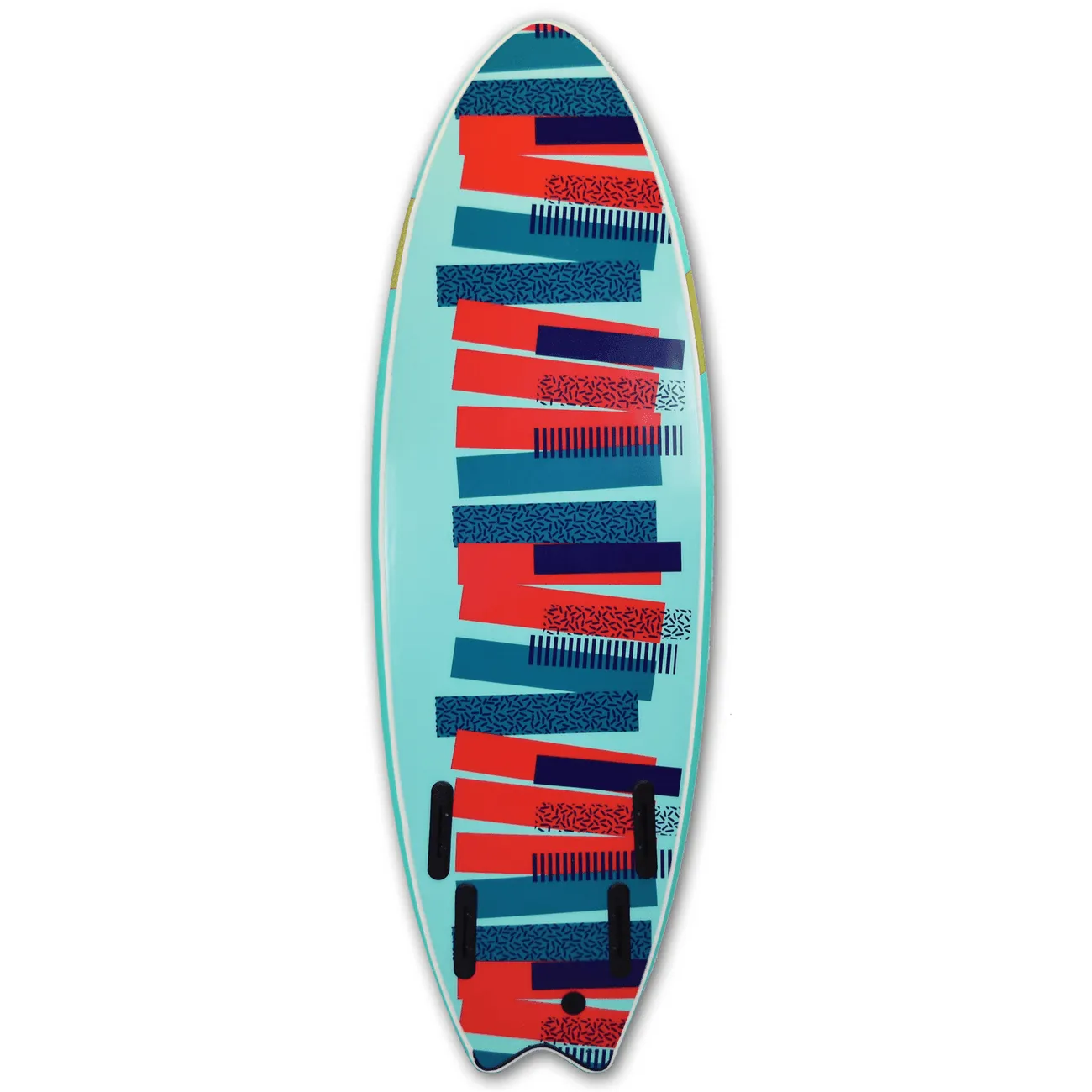 Mobyk Quad Fish 6'6 Softtop Surfboard Blue Curacao