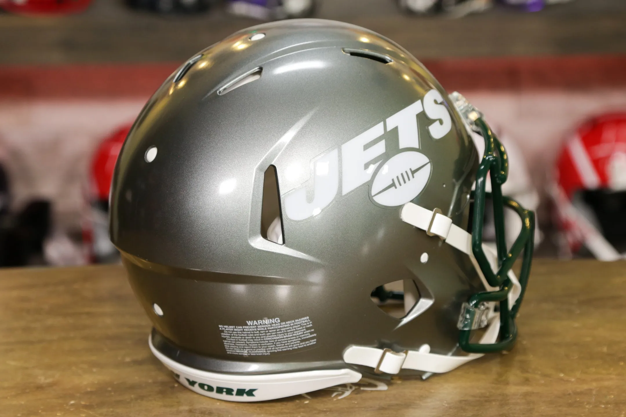 New York Jets Riddell Speed Authentic Helmet - Flash