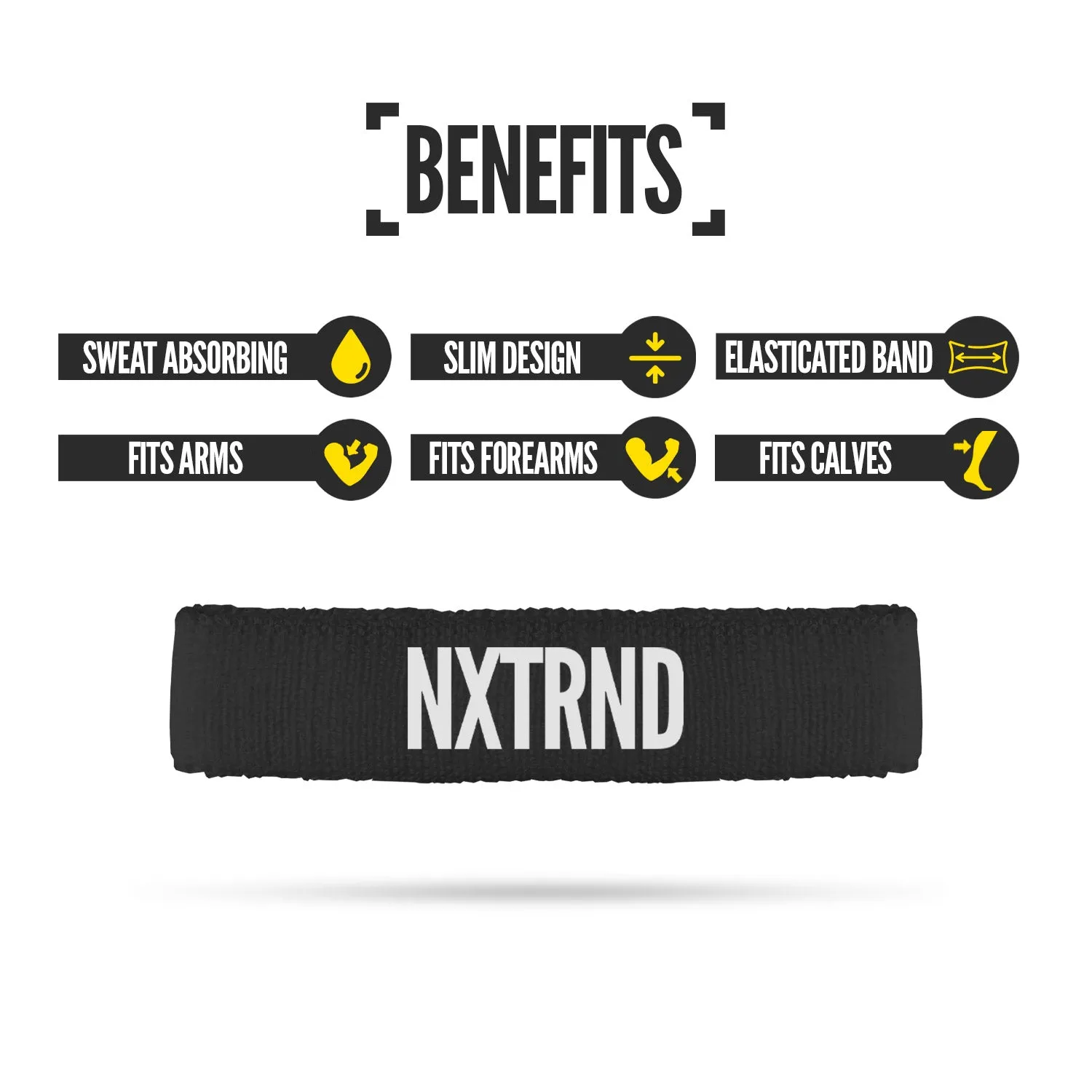 NXTRND Arm Bands Black (1 Pair)