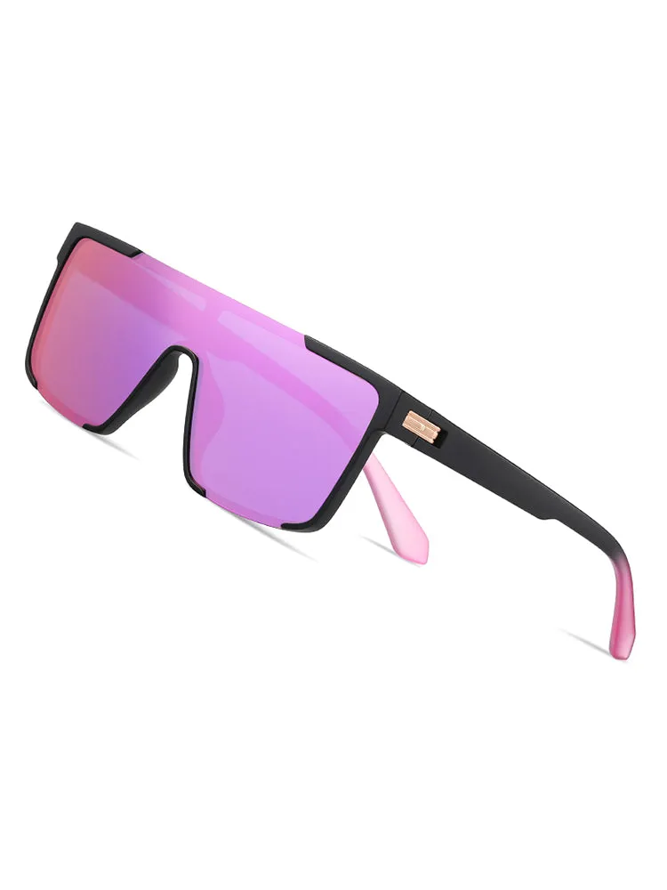 One-Piece Fashionable Square Frame Sunglasses