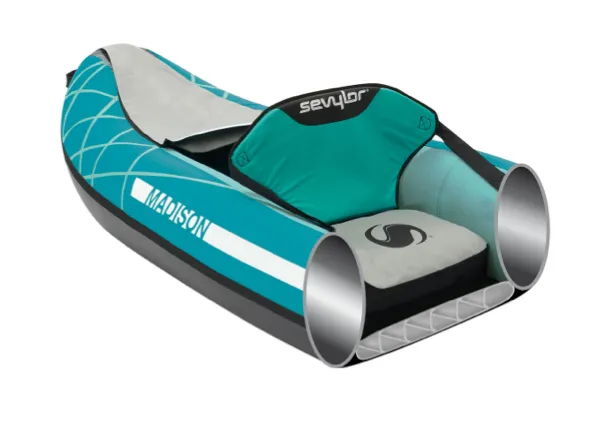 Sevylor Madison Inflatable Kayak Kit  - 2 Person - with 2 x Kayak Paddles, Foot Pump & 2 x Baltic Canoe Buoyancy Aids - 2024 Model - SPECIAL OFFER WHILST STOCKS LAST