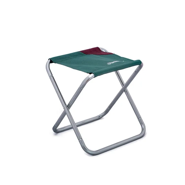 ShineTrip Outdoor Large Folding Stool Outdoor Camping Fishing Portable Folding Stool(Dark Green)