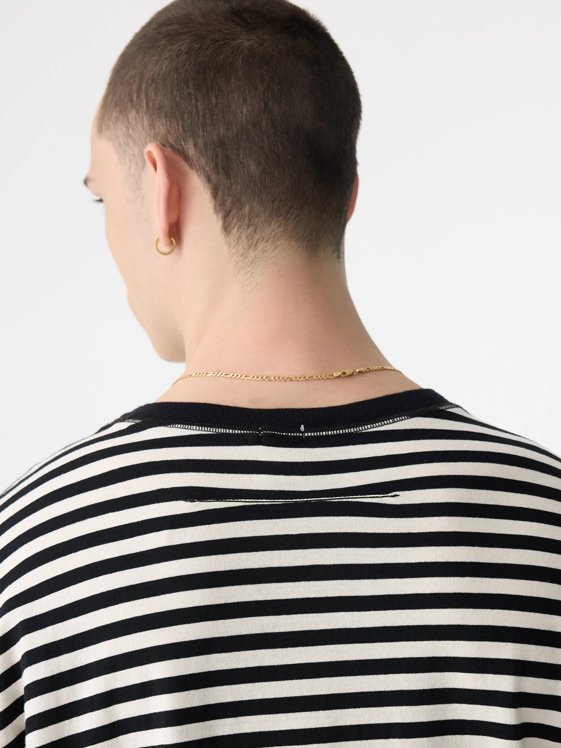 stripe slouch fit t.shirt