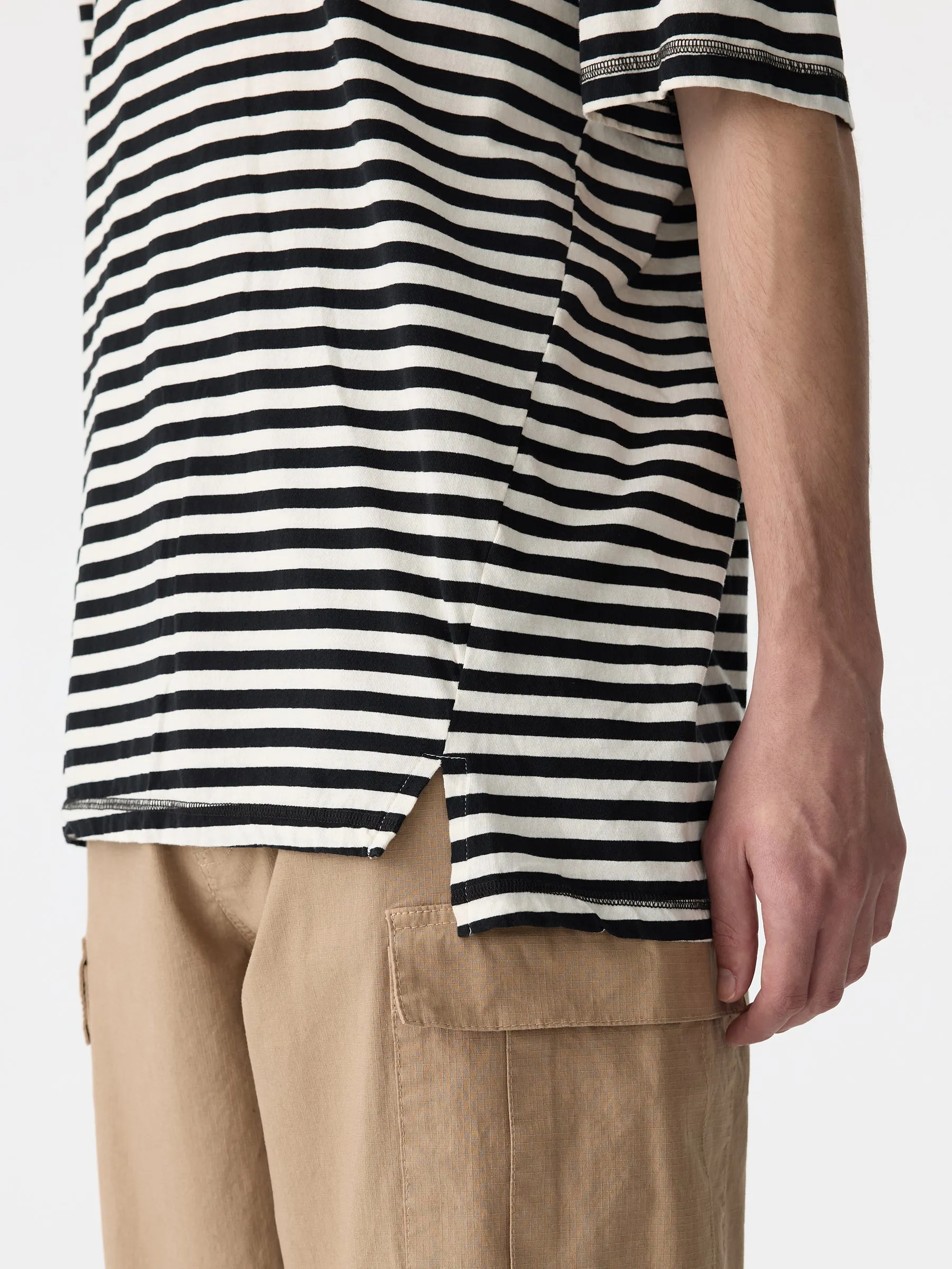 stripe slouch fit t.shirt