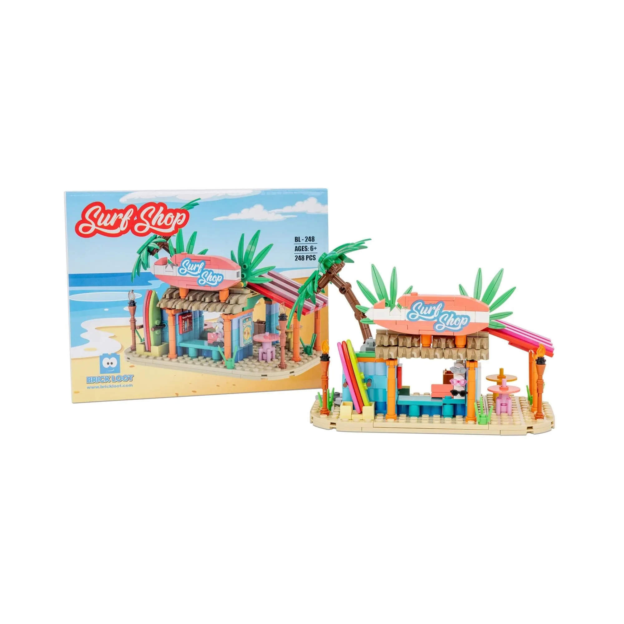 Surf's Up Surf Shop Brick Set