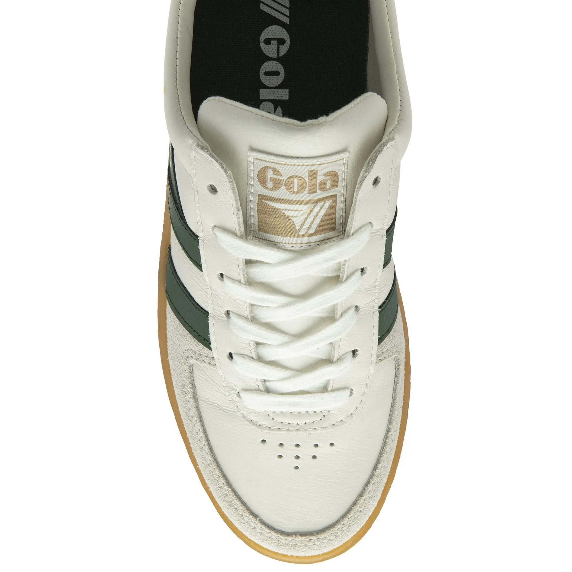 The Grandslam Elite Sneaker - White   Evergreen   Fuchsia   Gum