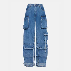 Women's Duo Cargo Pant - Blue Denim