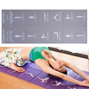 YM15C Portable Travel Thick Fold Yoga Pad Student Nnap Mat, Thickness: 5mm (Gray Print)