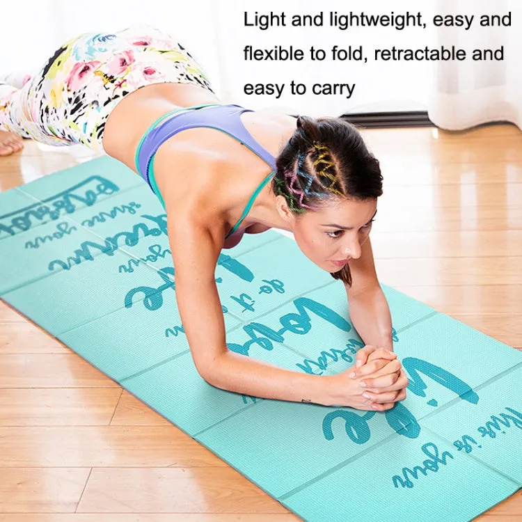 YM15C Portable Travel Thick Fold Yoga Pad Student Nnap Mat, Thickness: 8mm (Gray)