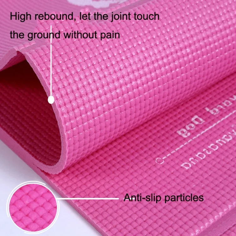 YM15C Portable Travel Thick Fold Yoga Pad Student Nnap Mat, Thickness: 8mm (Purple)